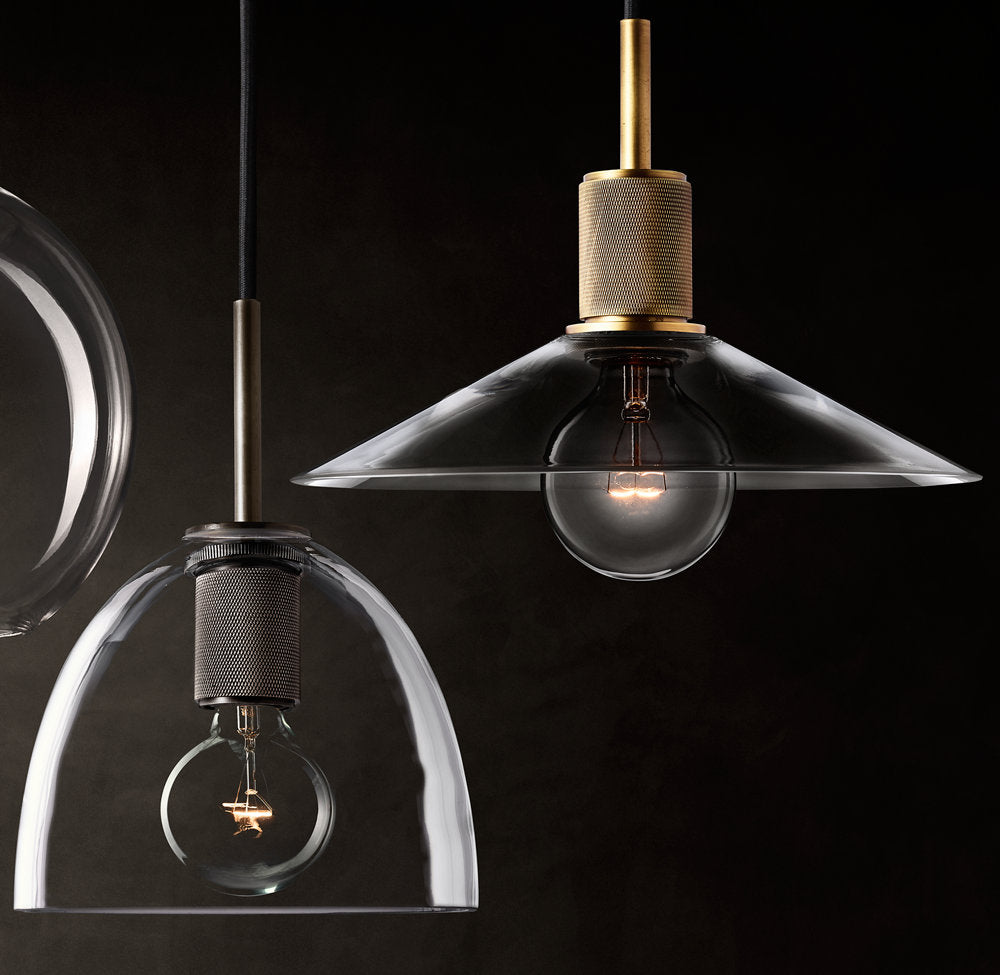 雲光ユーティリティガラススロープシェードペンダント