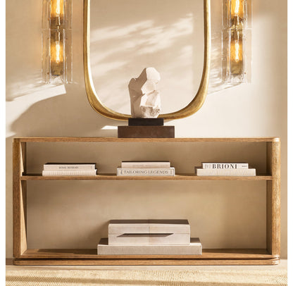 雲光格子クリアガラス壁掛け照明77cm