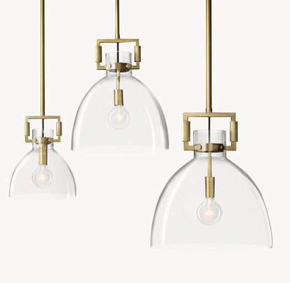 雲光マシニストガラスクロッシュペンダント