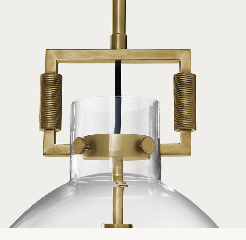 雲光マシニストガラスクロッシュペンダント