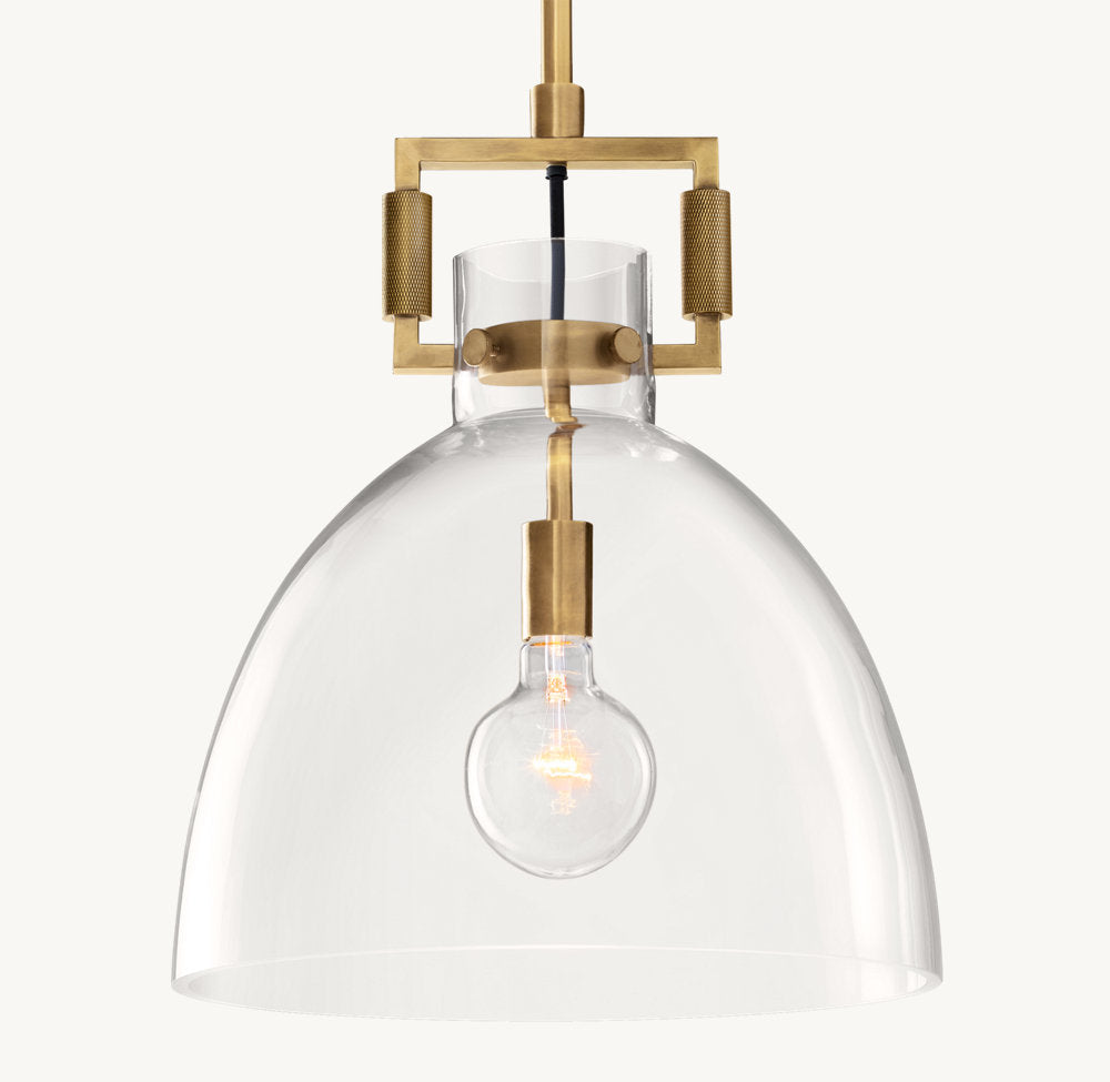 雲光マシニストガラスクロッシュペンダント