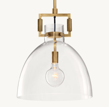 雲光マシニストガラスクロッシュペンダント