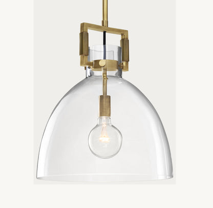 雲光マシニストガラスクロッシュペンダント