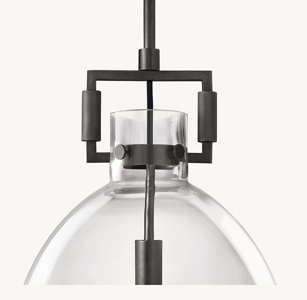 雲光マシニストガラスクロッシュペンダント