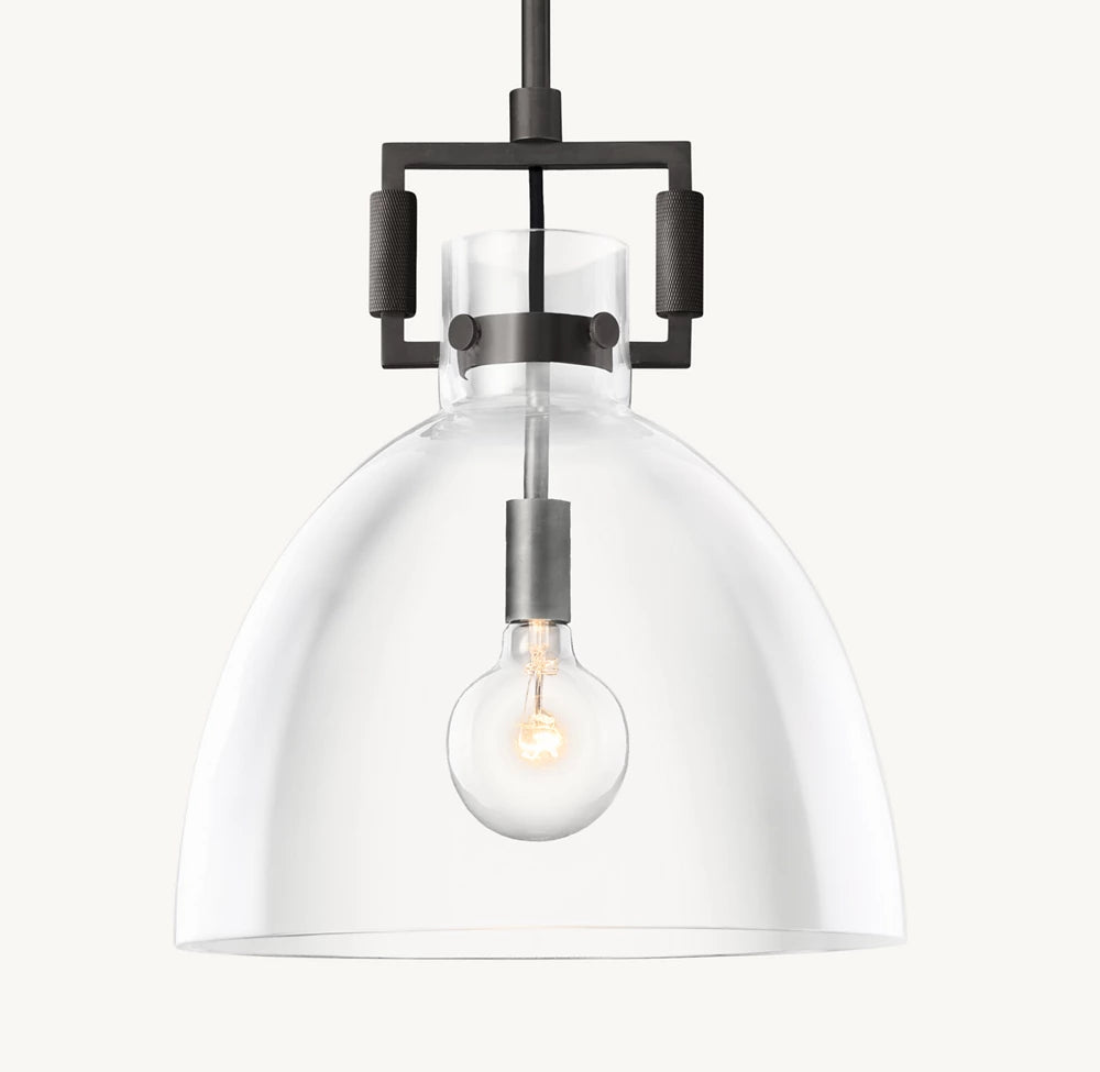 雲光マシニストガラスクロッシュペンダント