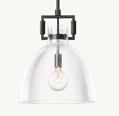 雲光マシニストガラスクロッシュペンダント