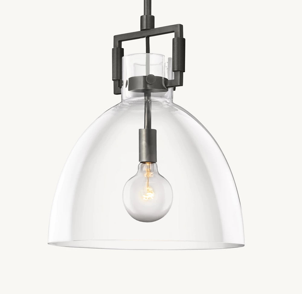 雲光マシニストガラスクロッシュペンダント