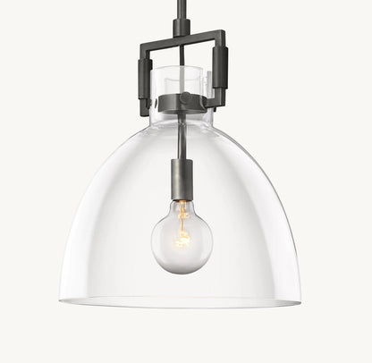 雲光マシニストガラスクロッシュペンダント