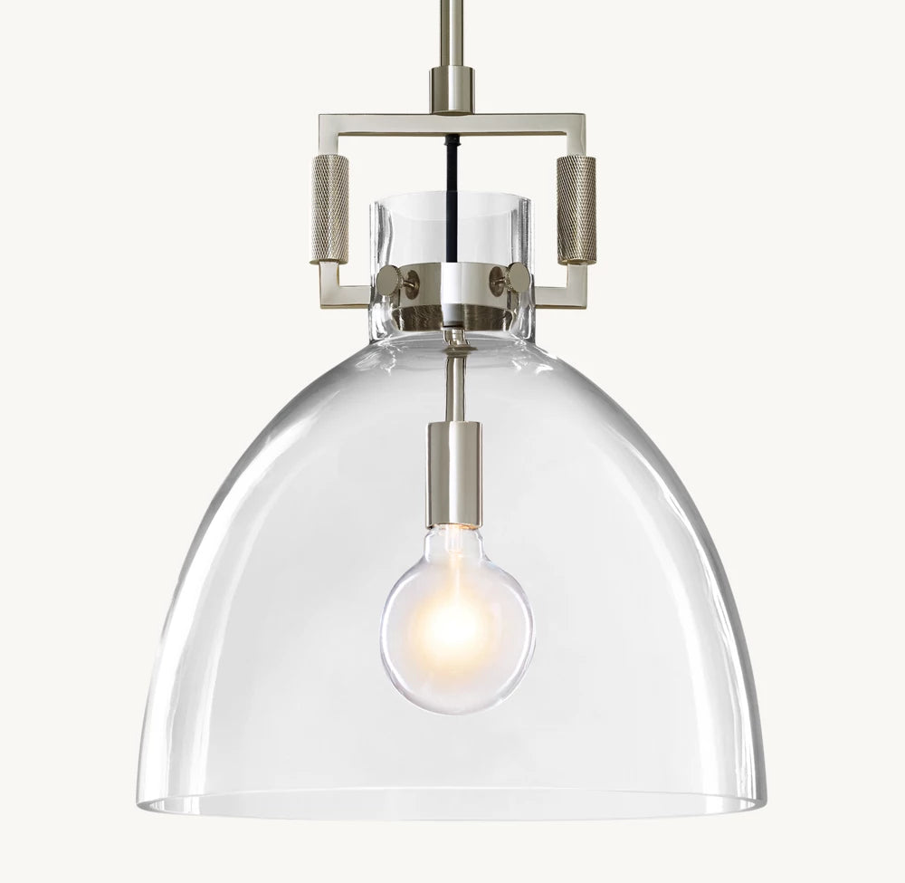 雲光マシニストガラスクロッシュペンダント