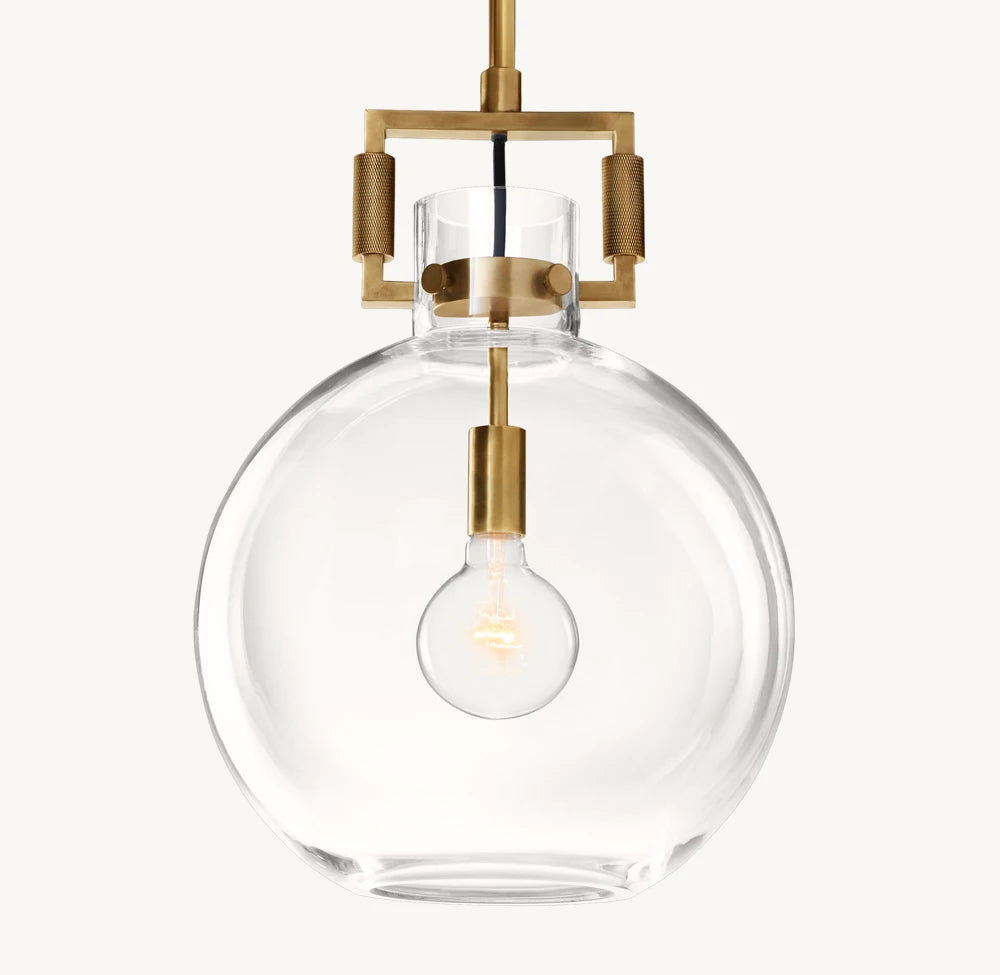 雲光マシニストガラスグローブペンダント