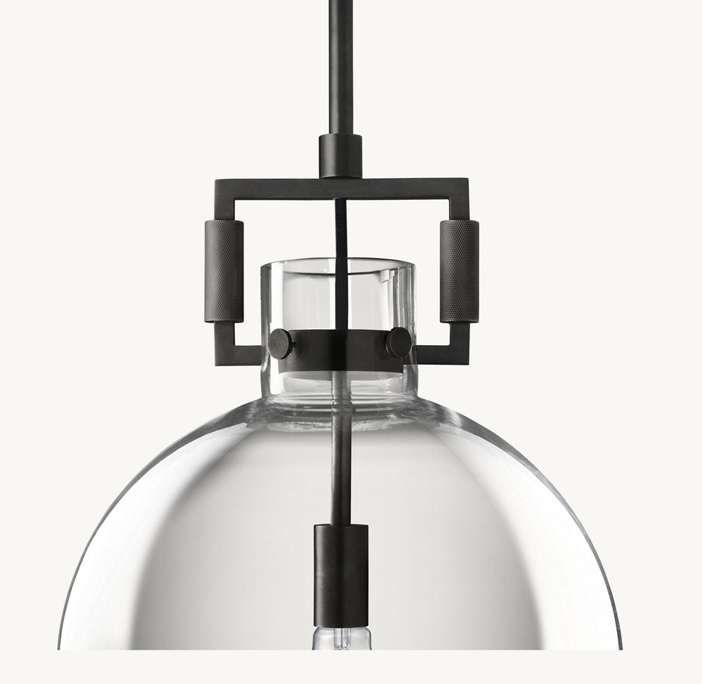 雲光マシニストガラスグローブペンダント