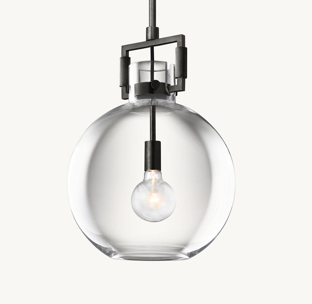 雲光マシニストガラスグローブペンダント