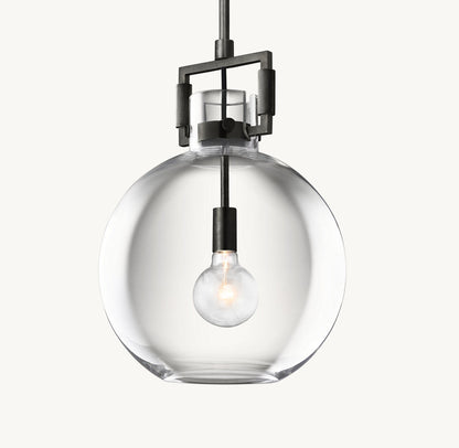 雲光マシニストガラスグローブペンダント