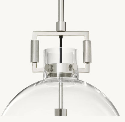 雲光マシニストガラスグローブペンダント