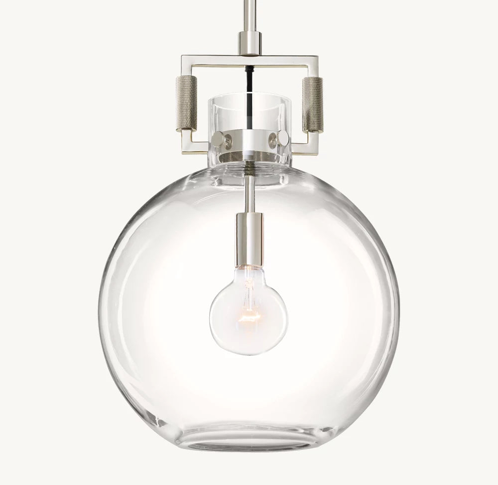 雲光マシニストガラスグローブペンダント