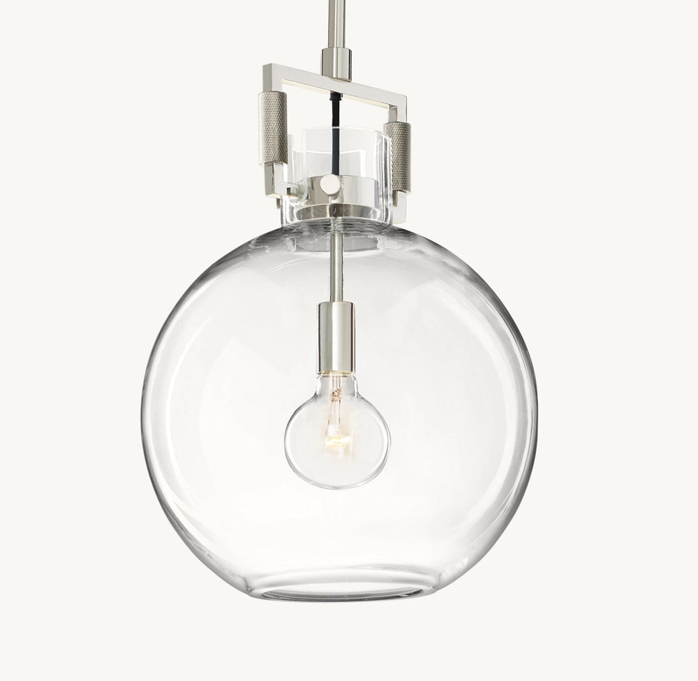 雲光マシニストガラスグローブペンダント