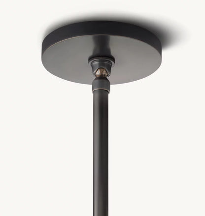 雲光手彫りアラバスターシリンダーペンダント23cm