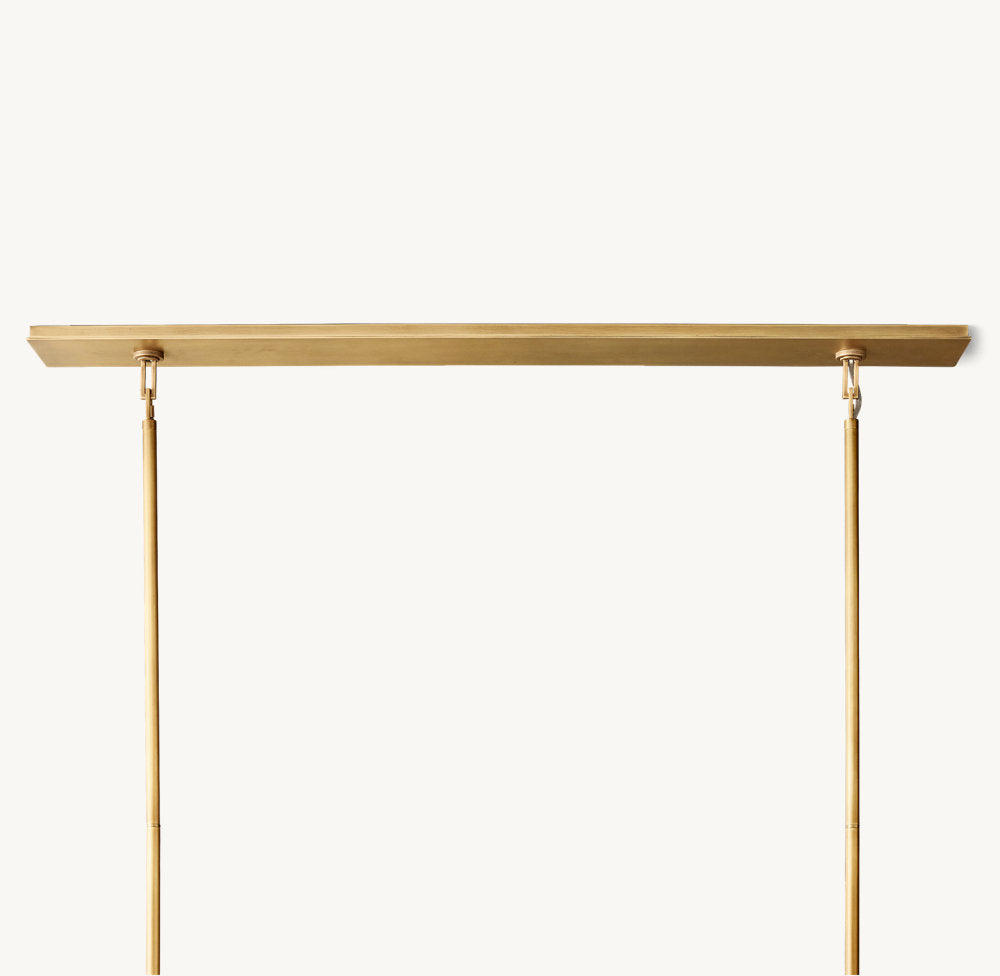 雲光ベックマン長方形シャンデリア137cm