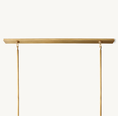 雲光ベックマン長方形シャンデリア137cm