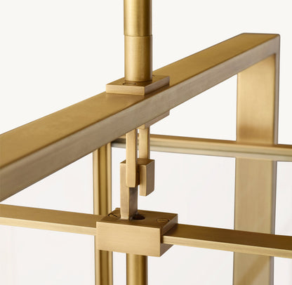 雲光ベックマン長方形シャンデリア137cm