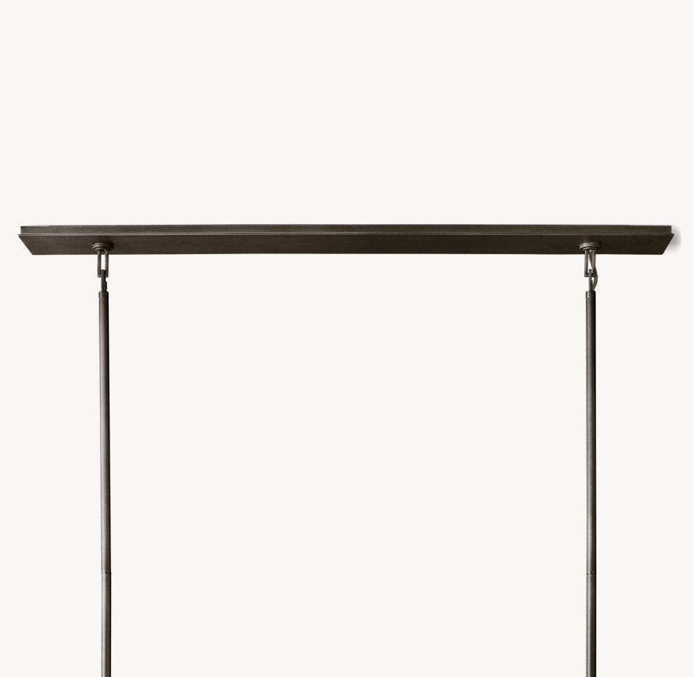 雲光ベックマン長方形シャンデリア137cm