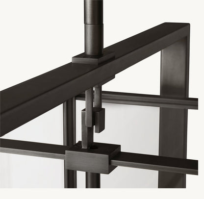 雲光ベックマン長方形シャンデリア137cm