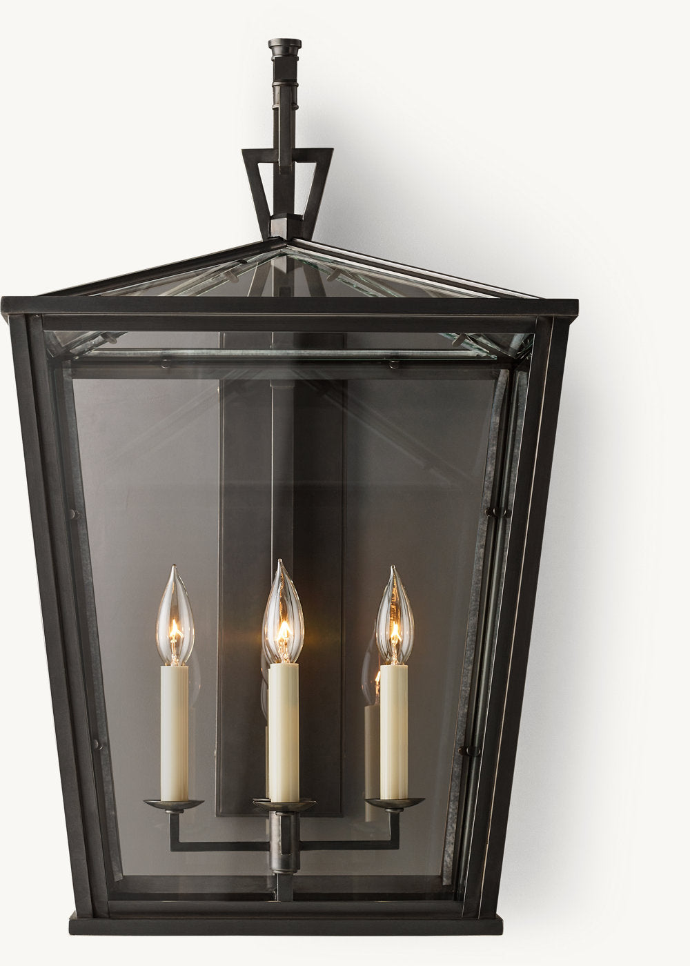 雲光 19世紀 英国 透かし彫り 屋外壁掛け燭台72cm