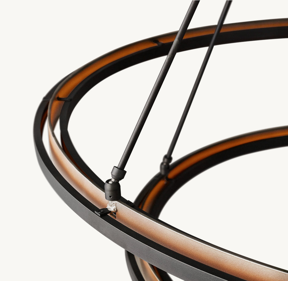 雲光ペラルタ 2段ラウンドシャンデリア153cm