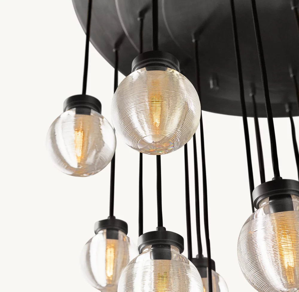 雲光パールラウンドシャンデリア97cm