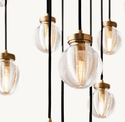 雲光パールラウンドシャンデリア153cm