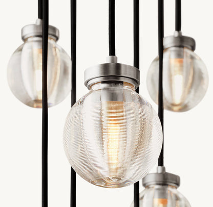 雲光パールラウンドシャンデリア153cm