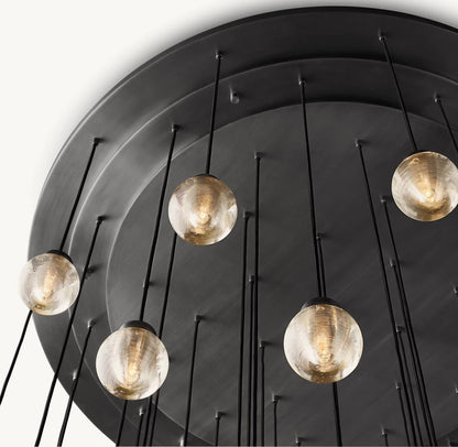 雲光パールラウンドシャンデリア153cm