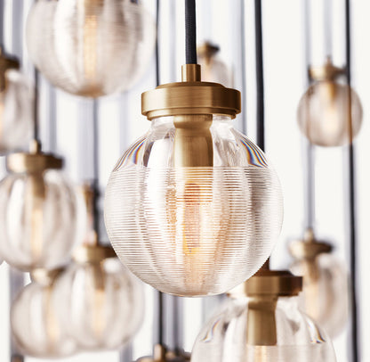 雲光パール長方形シャンデリア183cm