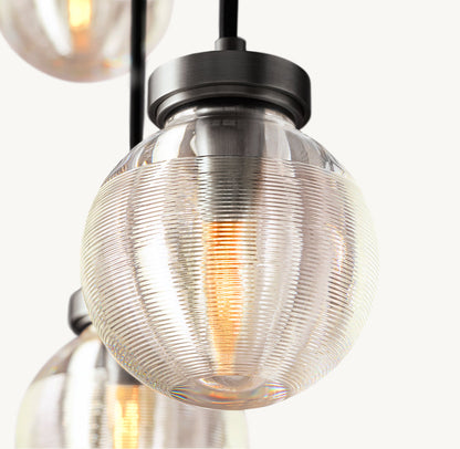 雲光パール長方形シャンデリア92cm