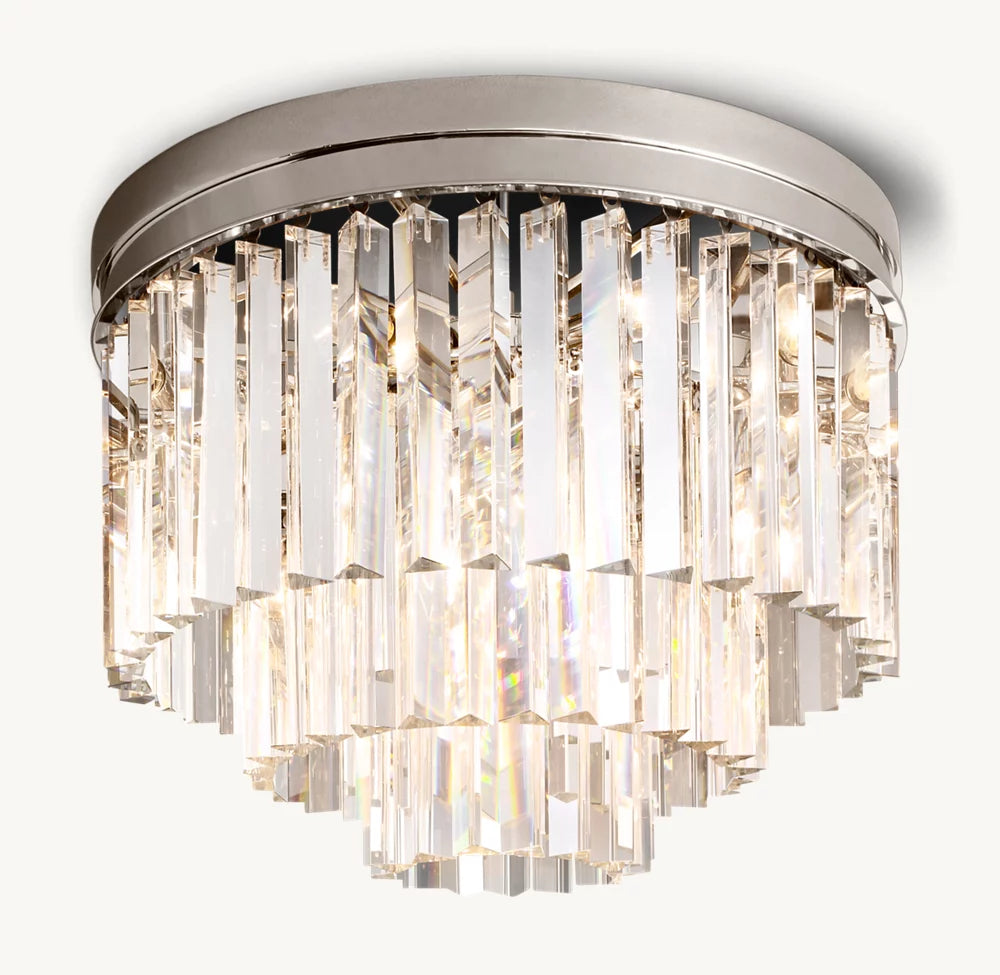 雲光1920年代のオデオン フラッシュマウント50.8cm