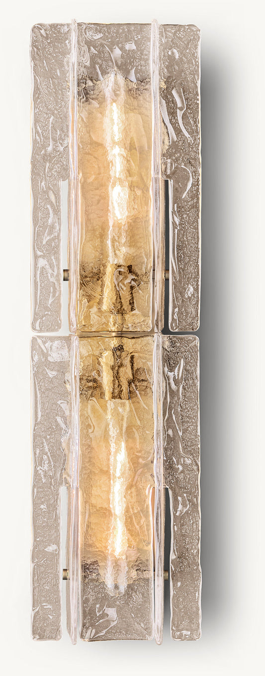 雲光 ラティススモークガラス 壁付け照明77cm