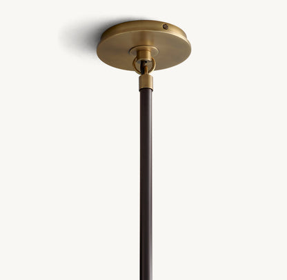 雲光ビストログローブミルクガラスシャンデリア87cm