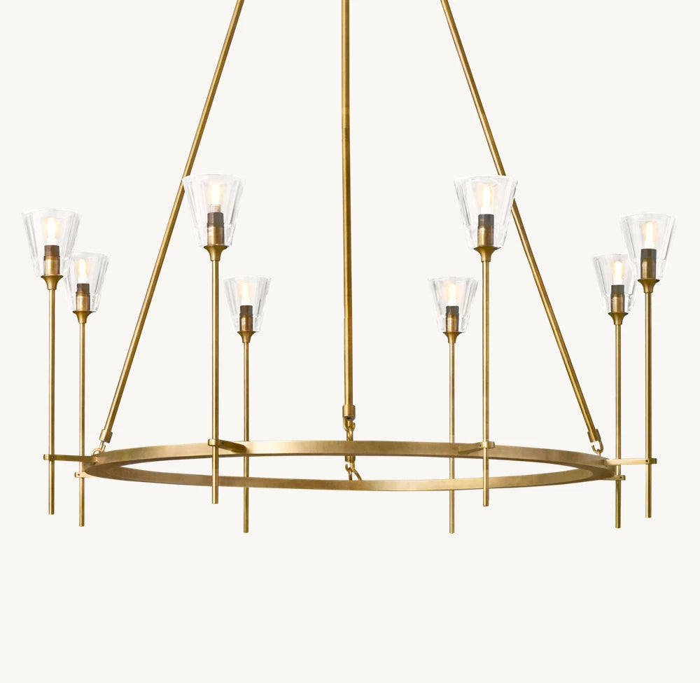 雲光トルシュ ド ヴェール ラウンド シャンデリア117cm