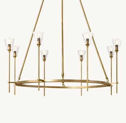 雲光トルシュ ド ヴェール ラウンド シャンデリア117cm