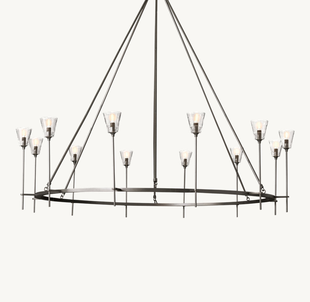 雲光トルシュ ド ヴェール ラウンド シャンデリア178cm