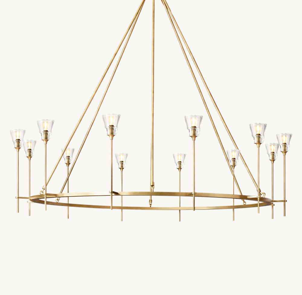 雲光トルシュ ド ヴェール ラウンド シャンデリア178cm