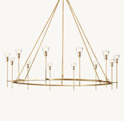 雲光トルシュ ド ヴェール ラウンド シャンデリア178cm