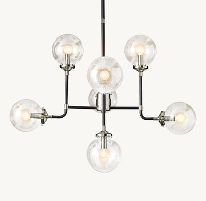 雲光ビストログローブ クリアガラスシャンデリア87cm